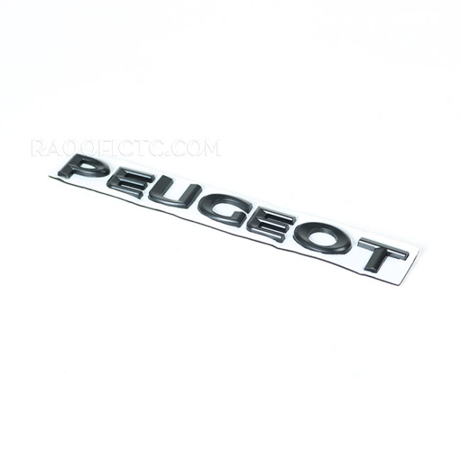 آرم صندوق عقب نوشته PEUGEOT مشکی