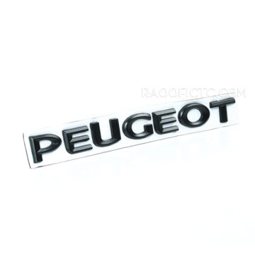 آرم صندوق عقب نوشته PEUGEOT مشکی